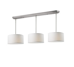 Albion 9 Light Island/Billiard  in Brushed Nickel Finish