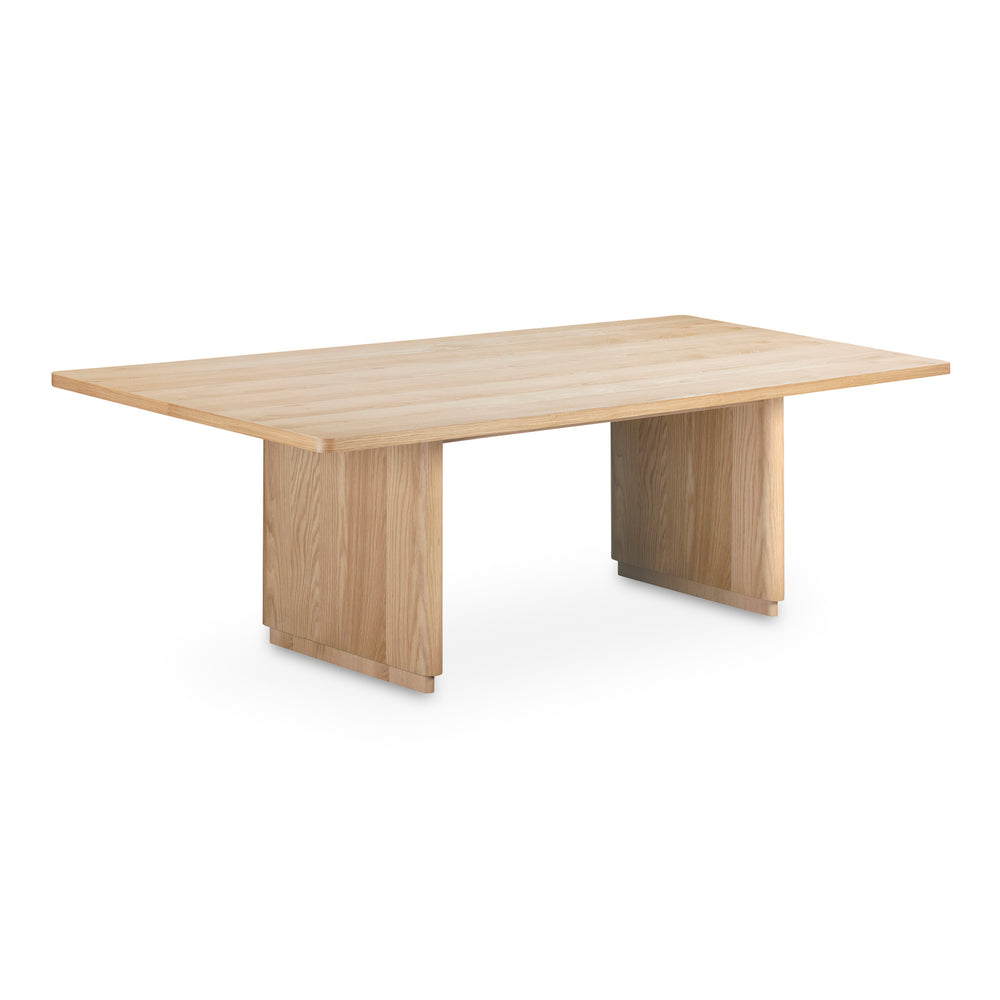 Moe's Round Off Large Natural Oak Dining Table