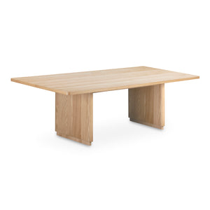 Moe's Round Off Large Natural Oak Dining Table