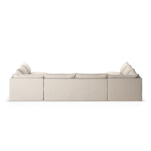 Grant Outdoor 5 Pc Sectional In Faye Sand