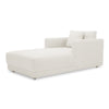 Moe's Bryn Collection Chaise in Oyster Beige