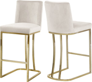 Rick Stool In Cream Velvet