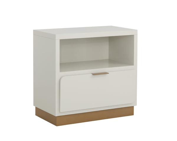 JENKINS NIGHTSTAND - HIGH GLOSS CREAM