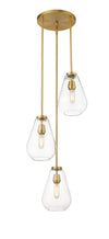 Ayra 3 Light Pendant in Olde Brass Finish
