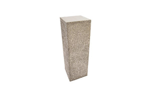 String Theory Pedestal, Silver Leaf, Large