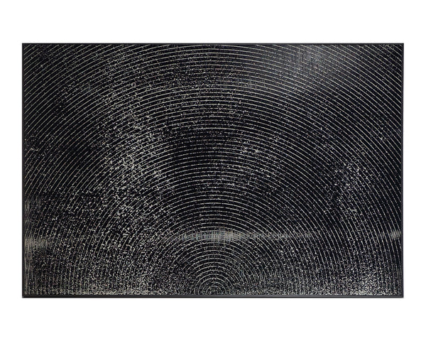 Opposites Attract (set Of 2) - 40" X 60" - Charcoal Floater Frame