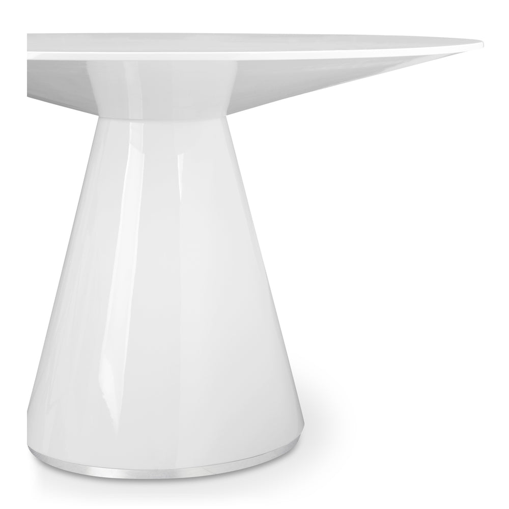 Otago 47" Round Dining Table in White