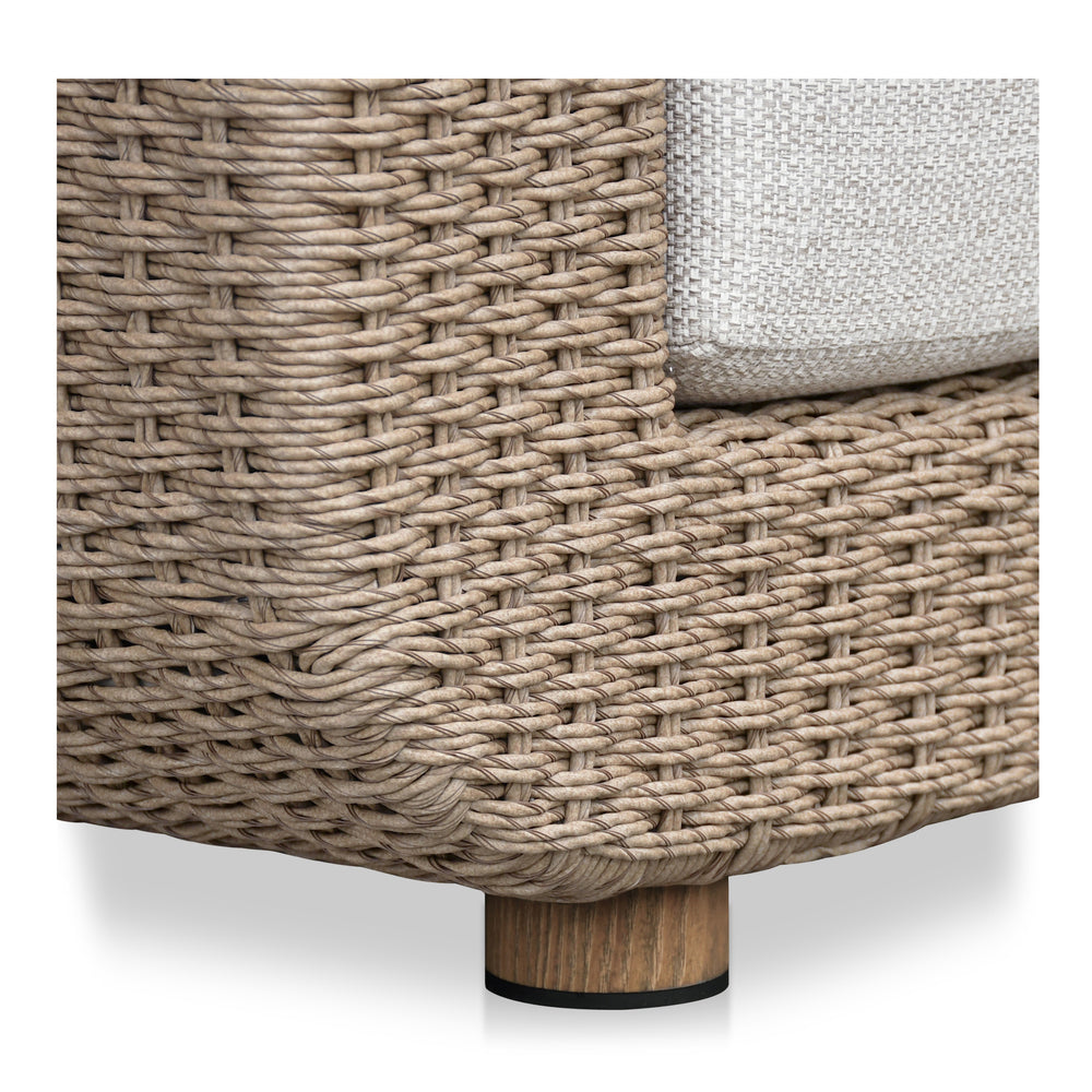 Soma Outdoor Accent Chair with Natural Wicker