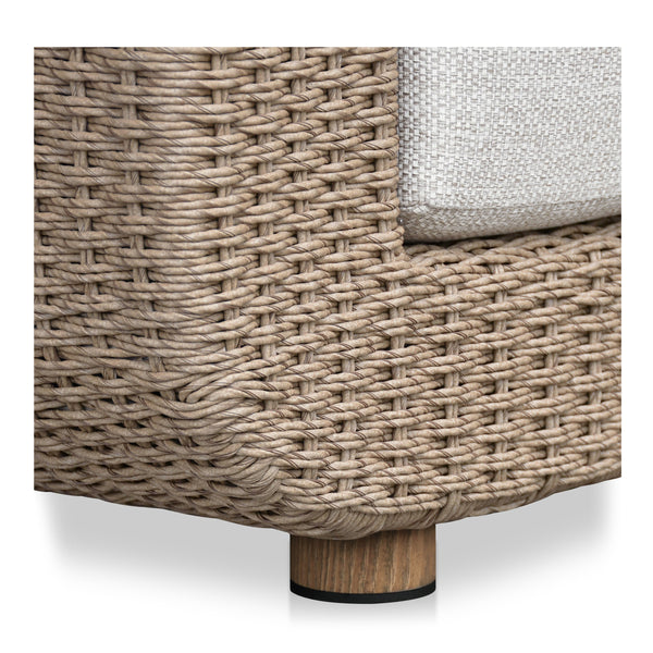 Soma Outdoor Accent Chair with Natural Wicker