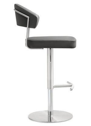 Cosmo Grey Stainless Steel Barstool