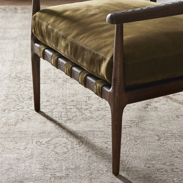 Dane Chair In Cottswald Moss Nubuck