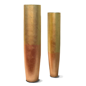 Nobu Floor Vase, Gilded - Made in Chicago