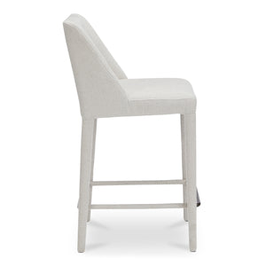 Moe's Joyce Counter Stool Beige Upholstered