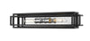 Titania 2 Light Vanity in Black + Chrome Finish