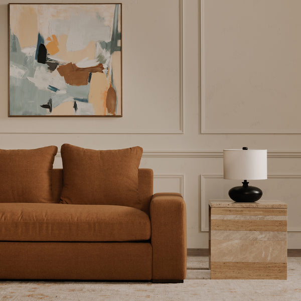 Moe's Thomas Sofa in Rust Polyester