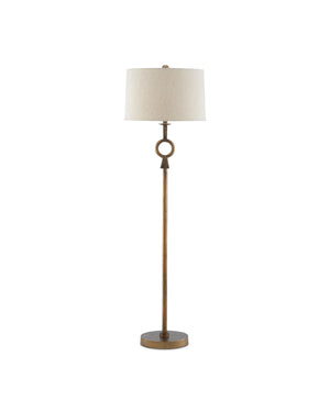 Germaine Floor Lamp In Antique Brass