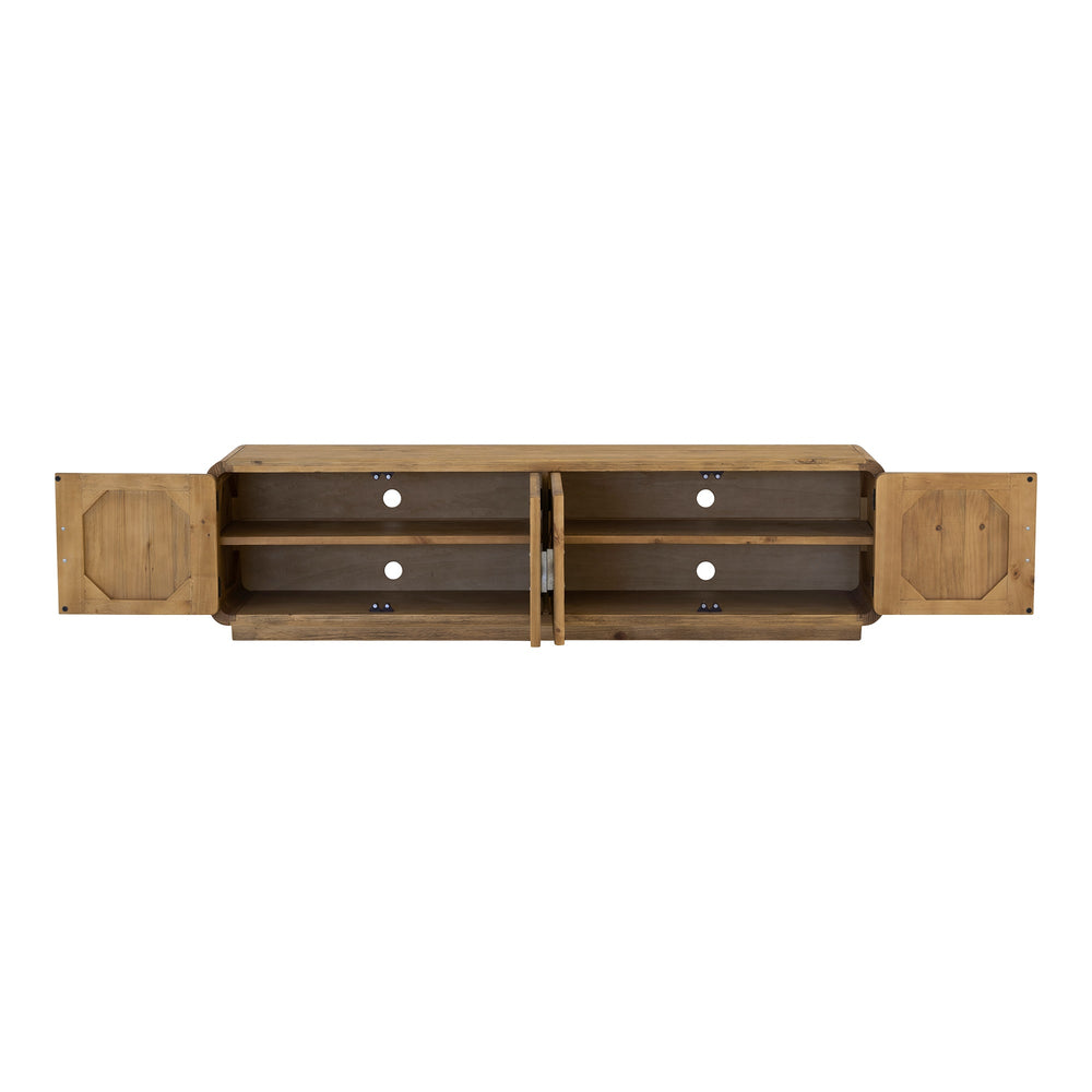 Moe's Monterey Media Cabinet Rustic Blonde