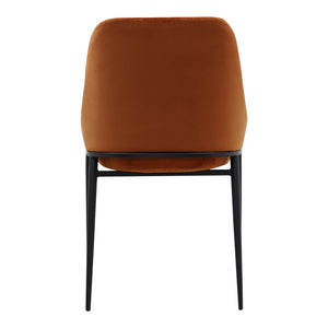 Moe's Sedona Dining Chair Amber Velvet - Set of 2