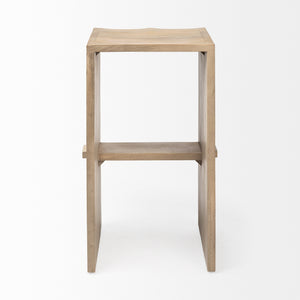 Aida 30" Seat Height Light Brown Wood Bar Stool