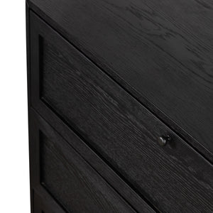 Millie 6 Drawer Dresser In Drifted Matte Bl