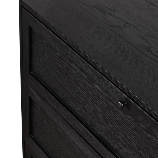 Millie 6 Drawer Dresser In Drifted Matte Bl