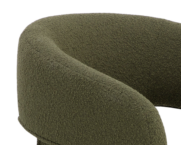 ISIDORE DINING ARMCHAIR - COPENHAGEN OLIVE