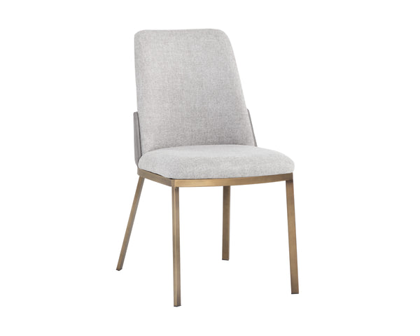 MARIE DINING CHAIR - BELFAST HEATHER GREY / BRAVO METAL