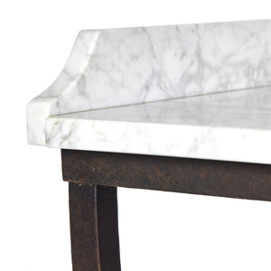 Six Beers Table - Honed White Marble