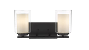 Willow 2 Light Vanity in Matte Black Finish