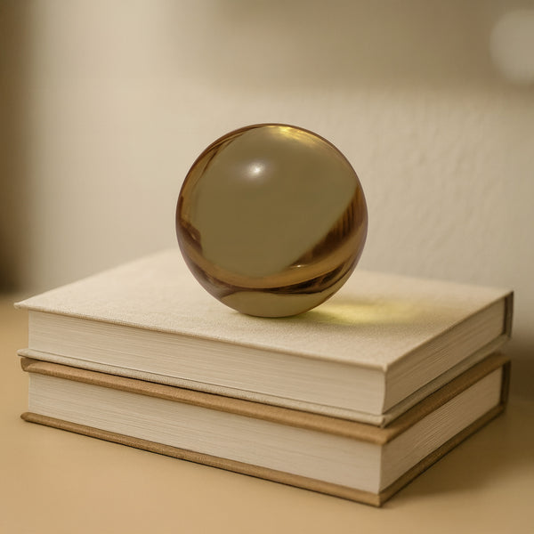 Moe's Bonn Smoky Brown Cast Glass Object