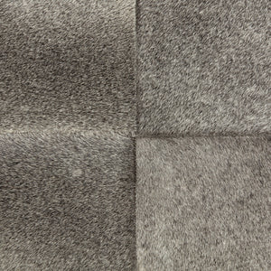 Zahavi I 23"H grey-toned hair-on-hide ottoman