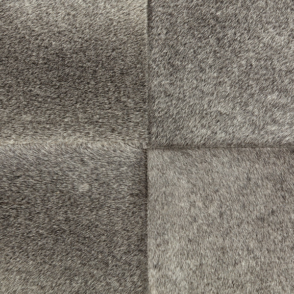 Zahavi I 23"H grey-toned hair-on-hide ottoman