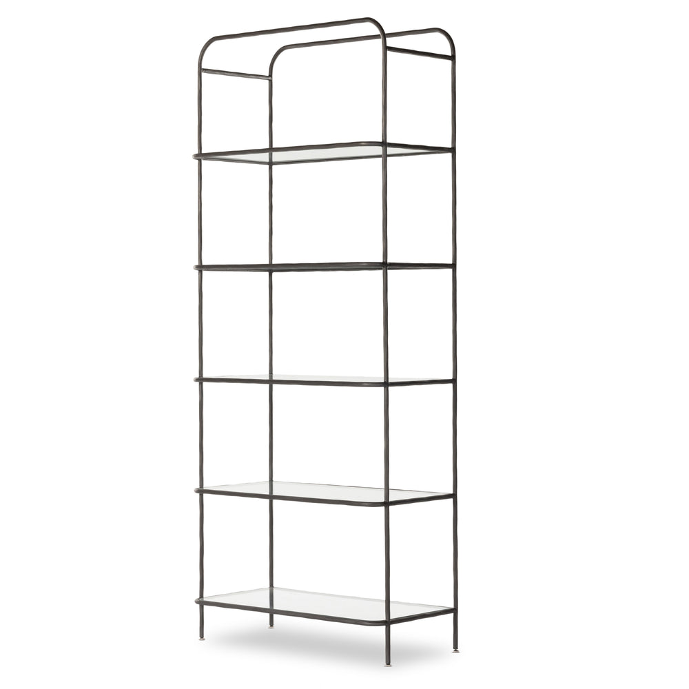Swinton Bookcase In Hammered Gunmetal