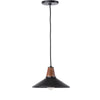 Cullen Pendant In Black Leather