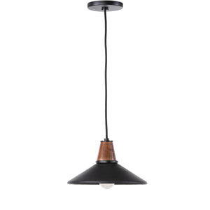 Cullen Pendant In Black Leather