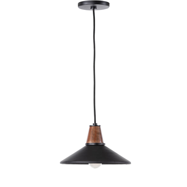 Cullen Pendant In Black Leather