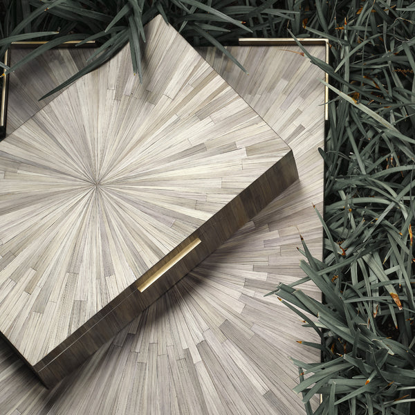 Palm Marquetry Decorative Box