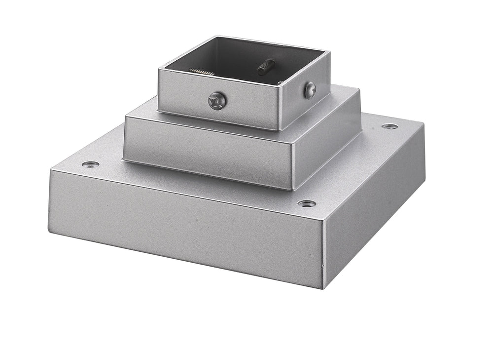 Pier Mounts Outdoor Pier Mount in Silver Finish
