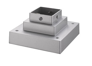 Pier Mounts Outdoor Pier Mount in Silver Finish