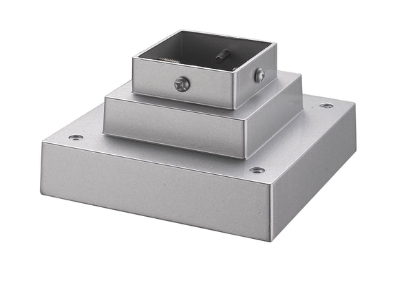 Pier Mounts Outdoor Pier Mount in Silver Finish