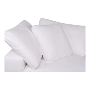 Moe's Clay Corner Chair in Cream White