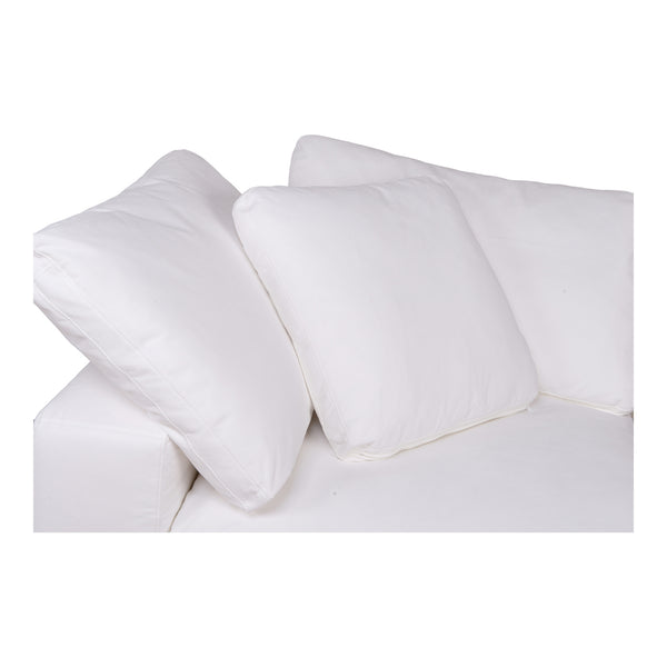 Moe's Clay Corner Chair in Cream White