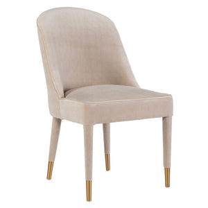 Brie Armless Chair, Champagne Set Of 2