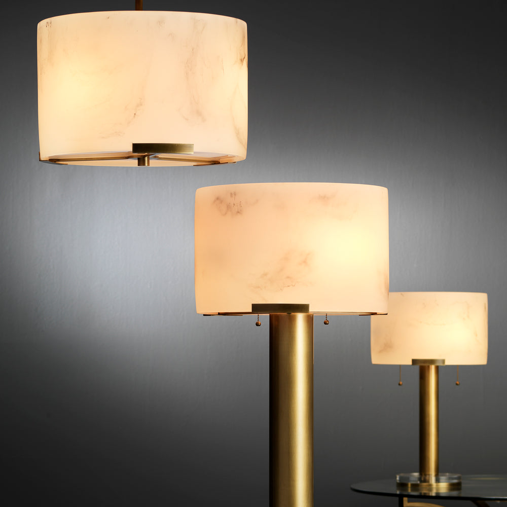 Elancourt Faux Alabaster 3-Light Pendant