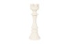 Rook Chess Sculpture, Cast Stone White, Smallallall