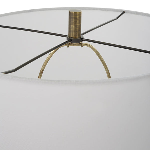 Annora Glossy White Table Lamp