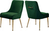 Irvin Dining Chair In Green Velvet