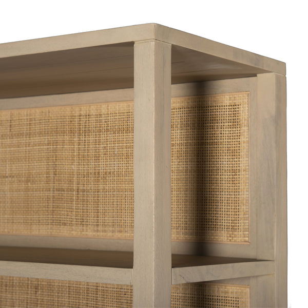 Caprice Wide Bookshelf In Natural Mango