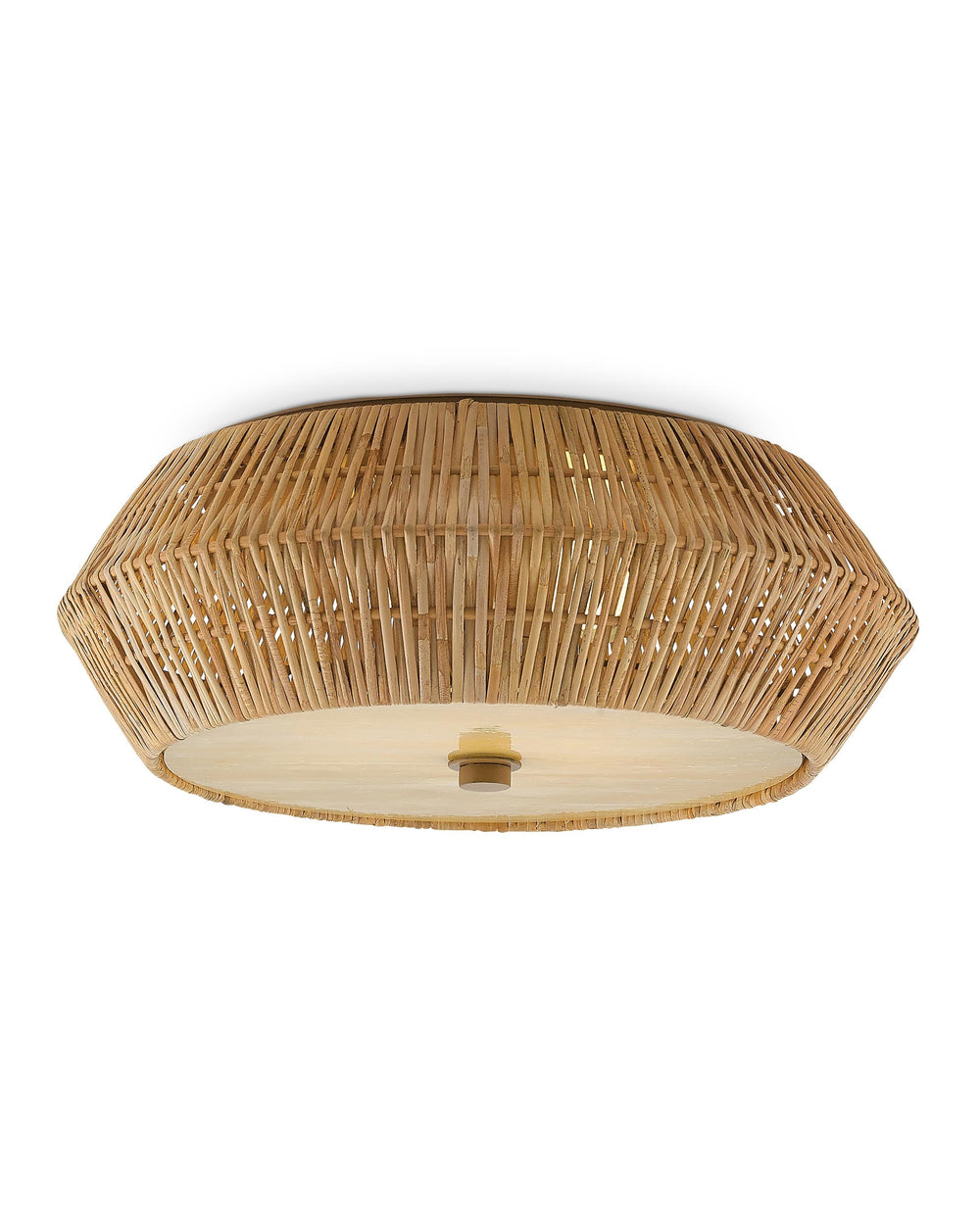 Antibes Flush Mount In Natural & Honey Beige