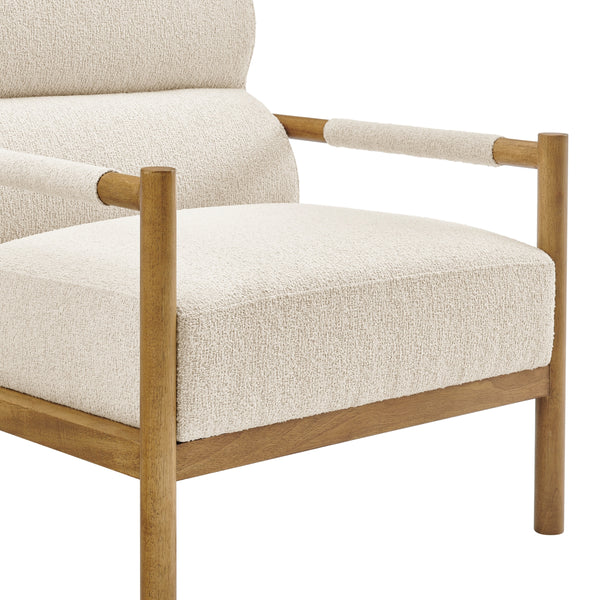 Olsen Boucle Accent Arm Chair, Palladian Beige